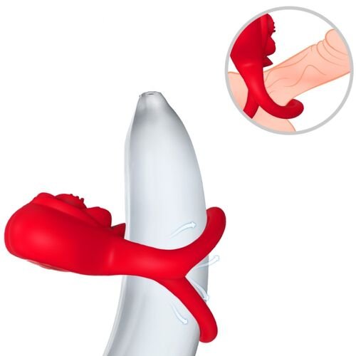 Anel Vibrador Coração Vermelho - Image 3