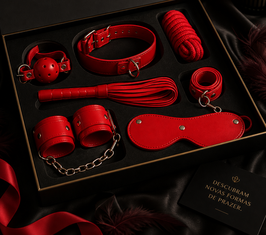 EXPERIENCE - KIT BDSM FETISH SÉRIE VERMELHA